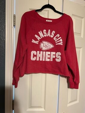 47 Red Kansas City Chiefs Cropped  Sweatshirt